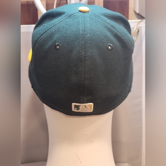 Oakland A's Hat New Era 59Fifty /New Era Fitted 7 Official On Field Cap - Picture 4 of 13